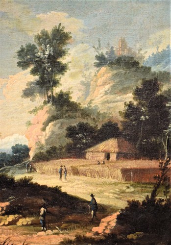 XVIIIe siècle - Paire de paysages vénitiens - Pietro Antonio Domenichini (1699-1743)
